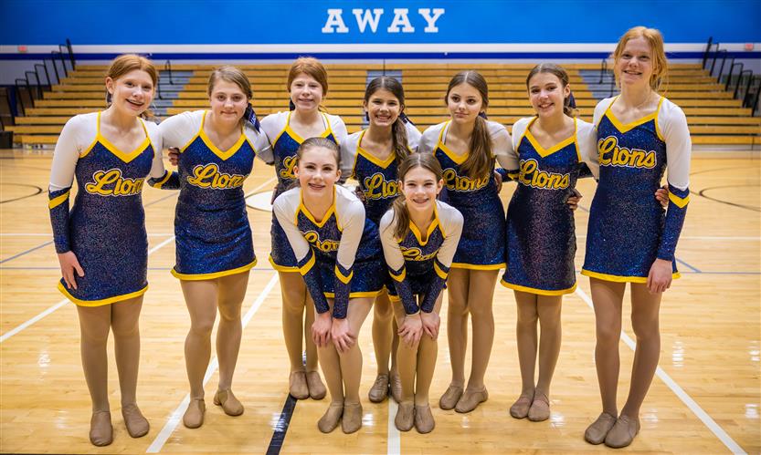 Middle school dance team performs during showcase